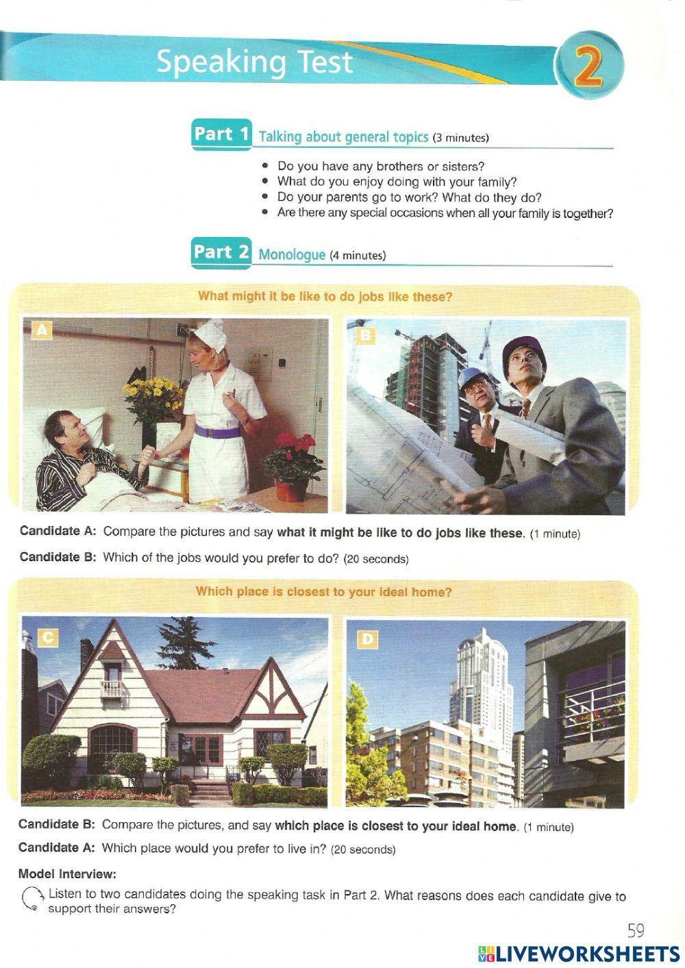 FCE(1) Speaking Test - 2