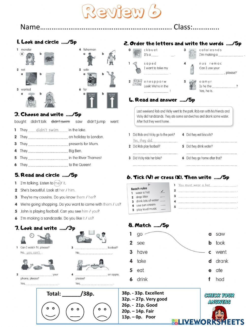 Review 6 4th grade