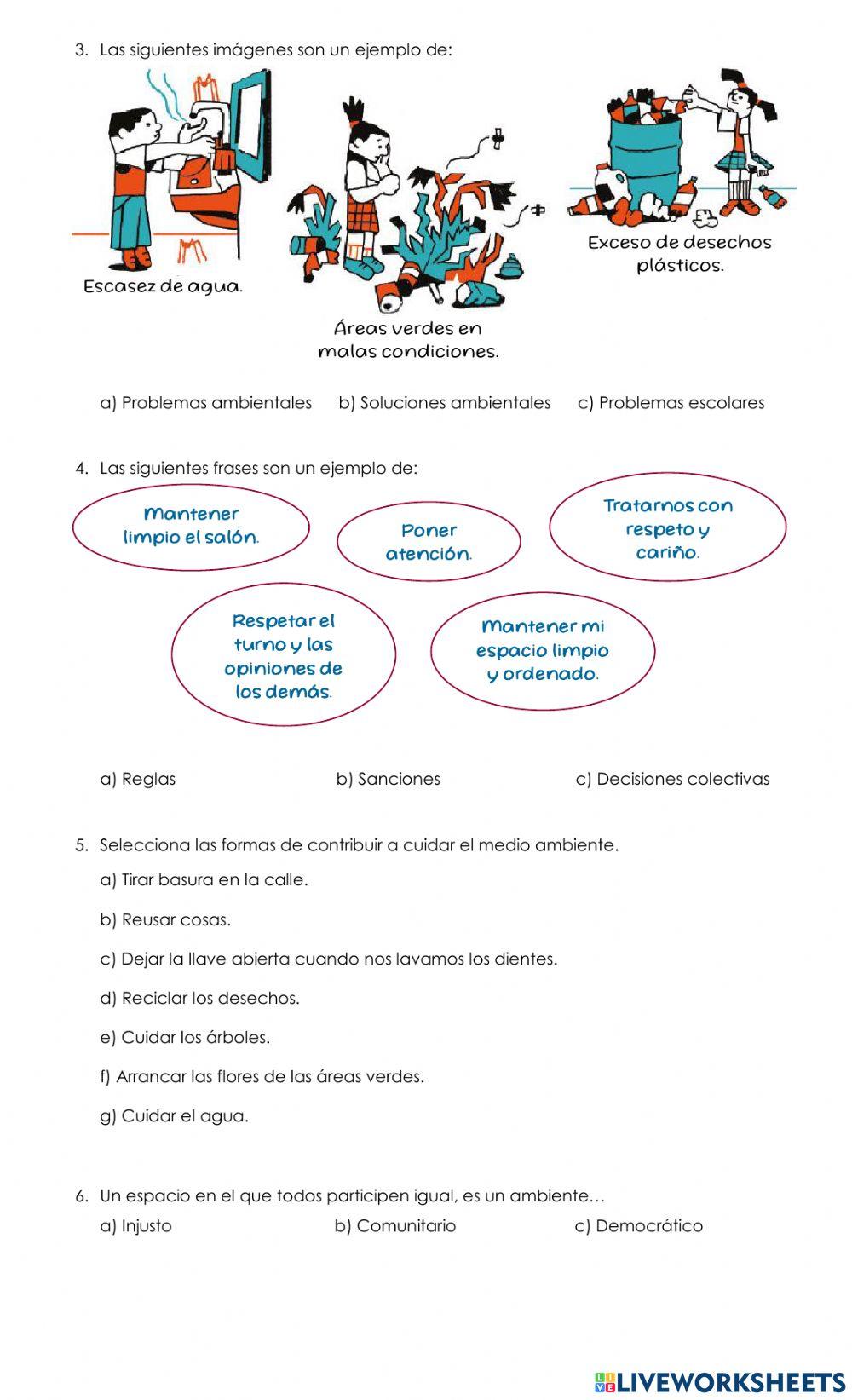 Cuestionario de Cívica