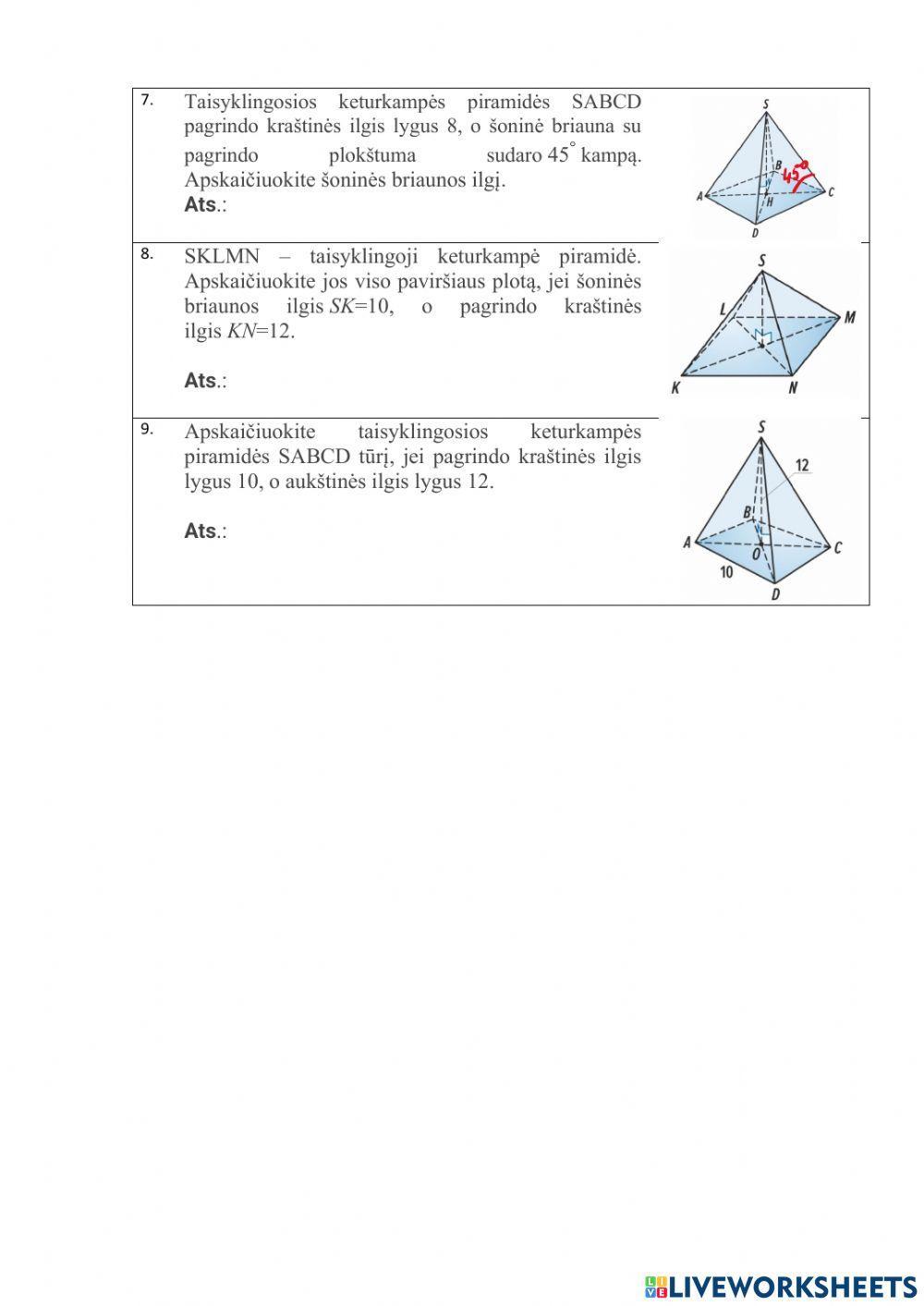 Taisyklingosios piramidės