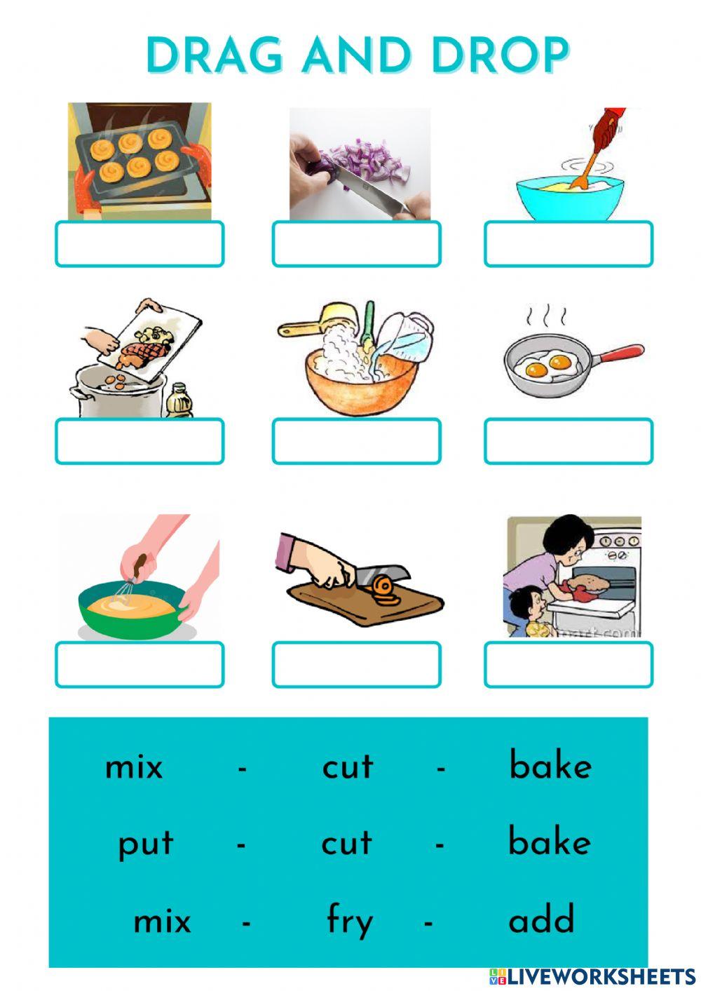 Kitchen verbs