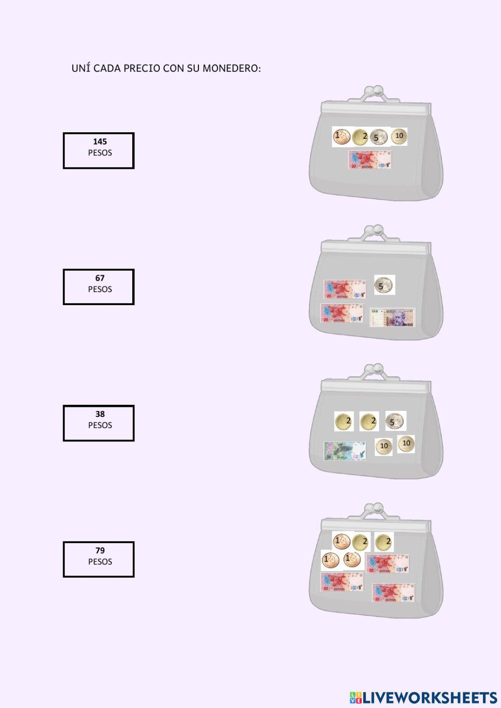 Billetes y monedas (Hasta 300)