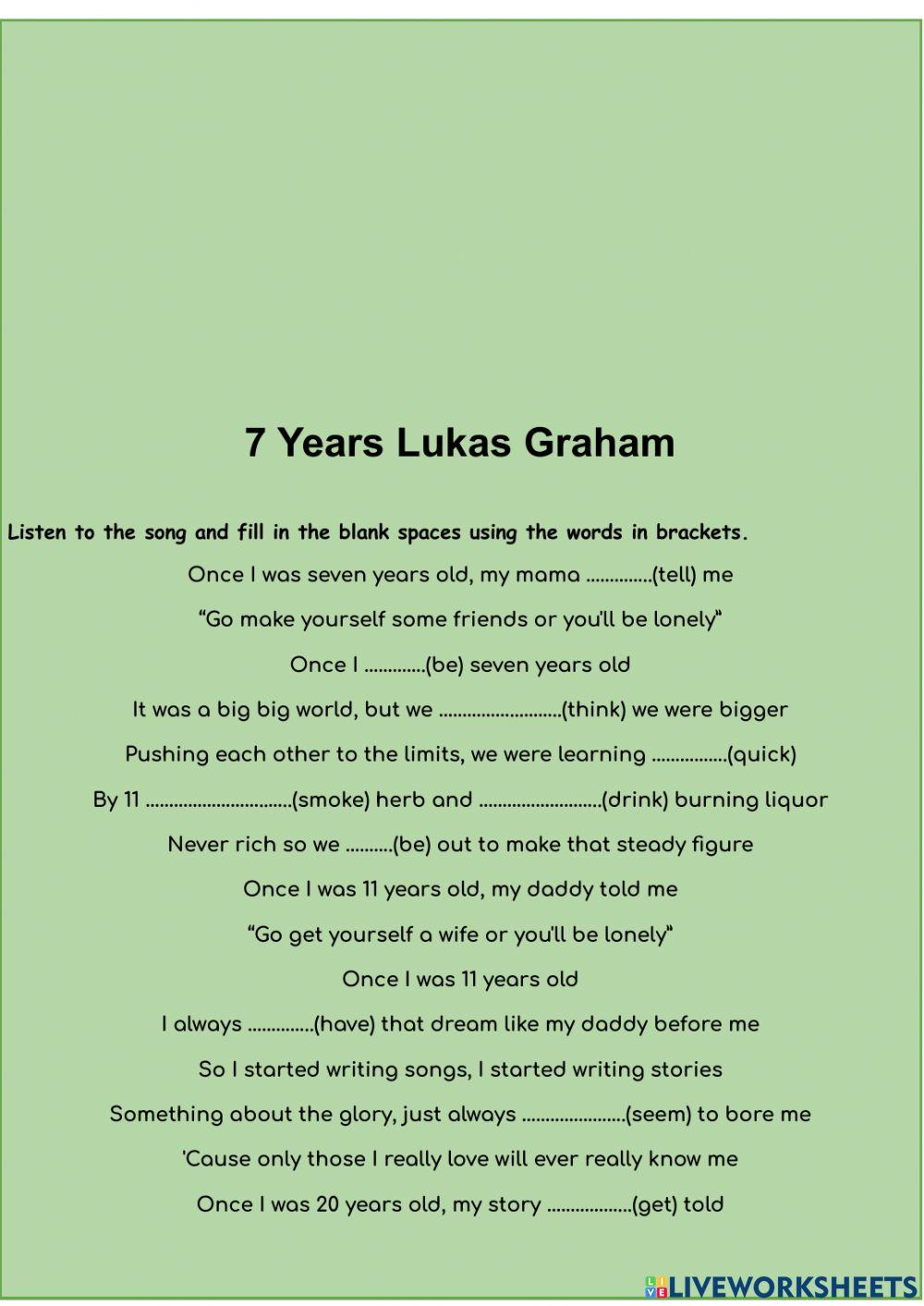 7 Years Lukas Graham