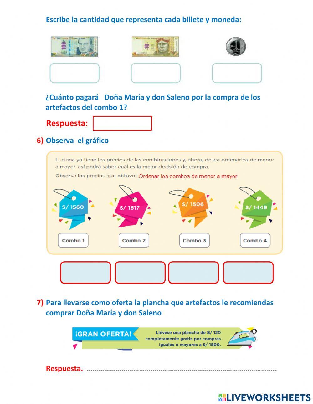 Calculos para comparar