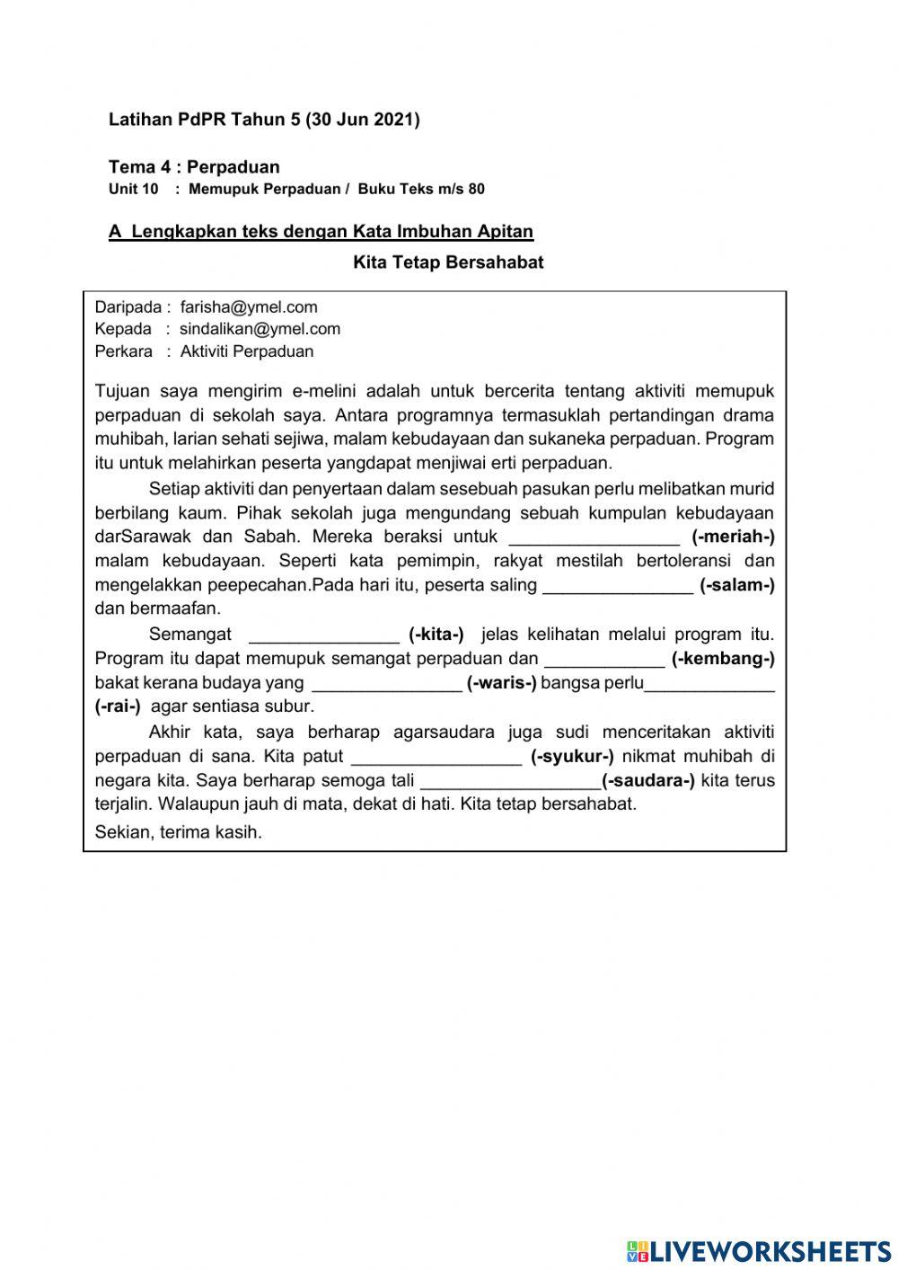 Kitab Tetap Bersahabat