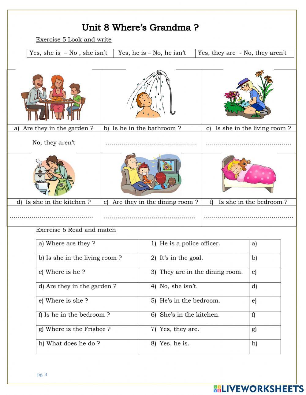 Family and Friends Unit 8