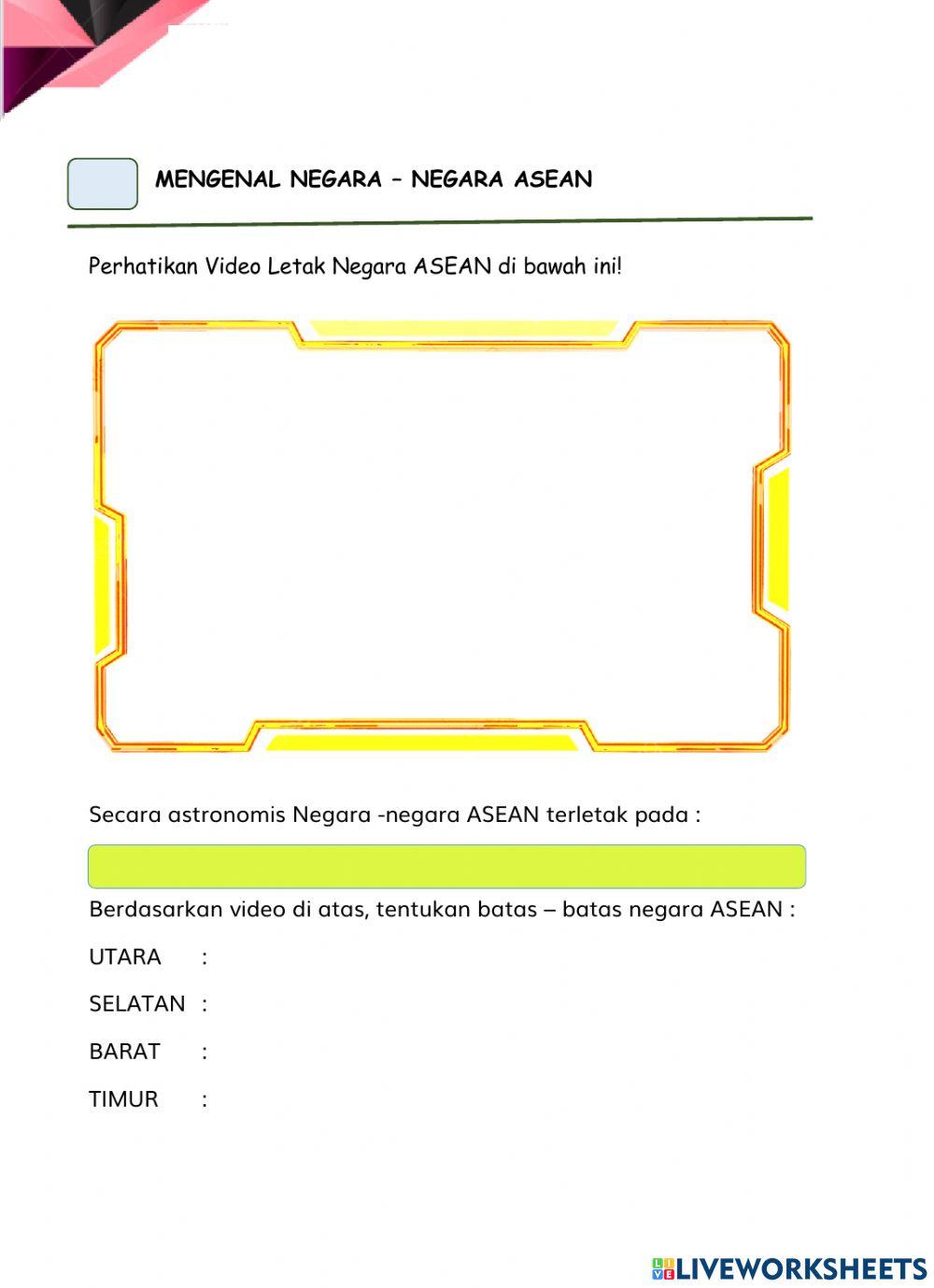 Mengenal negara - negara asean