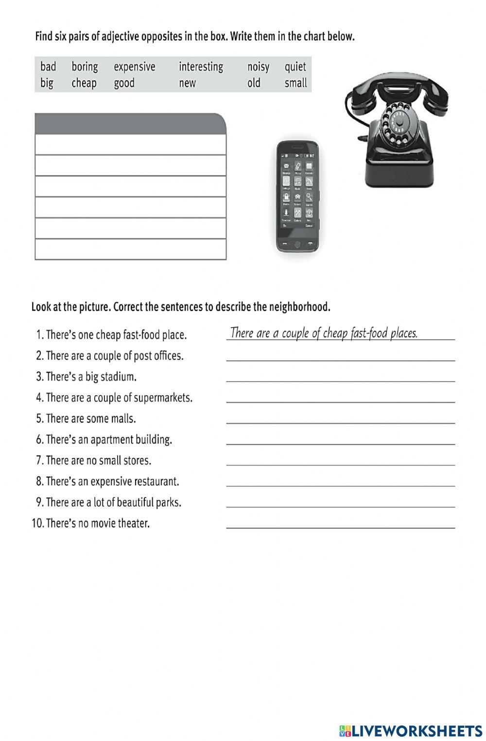 There is - There are