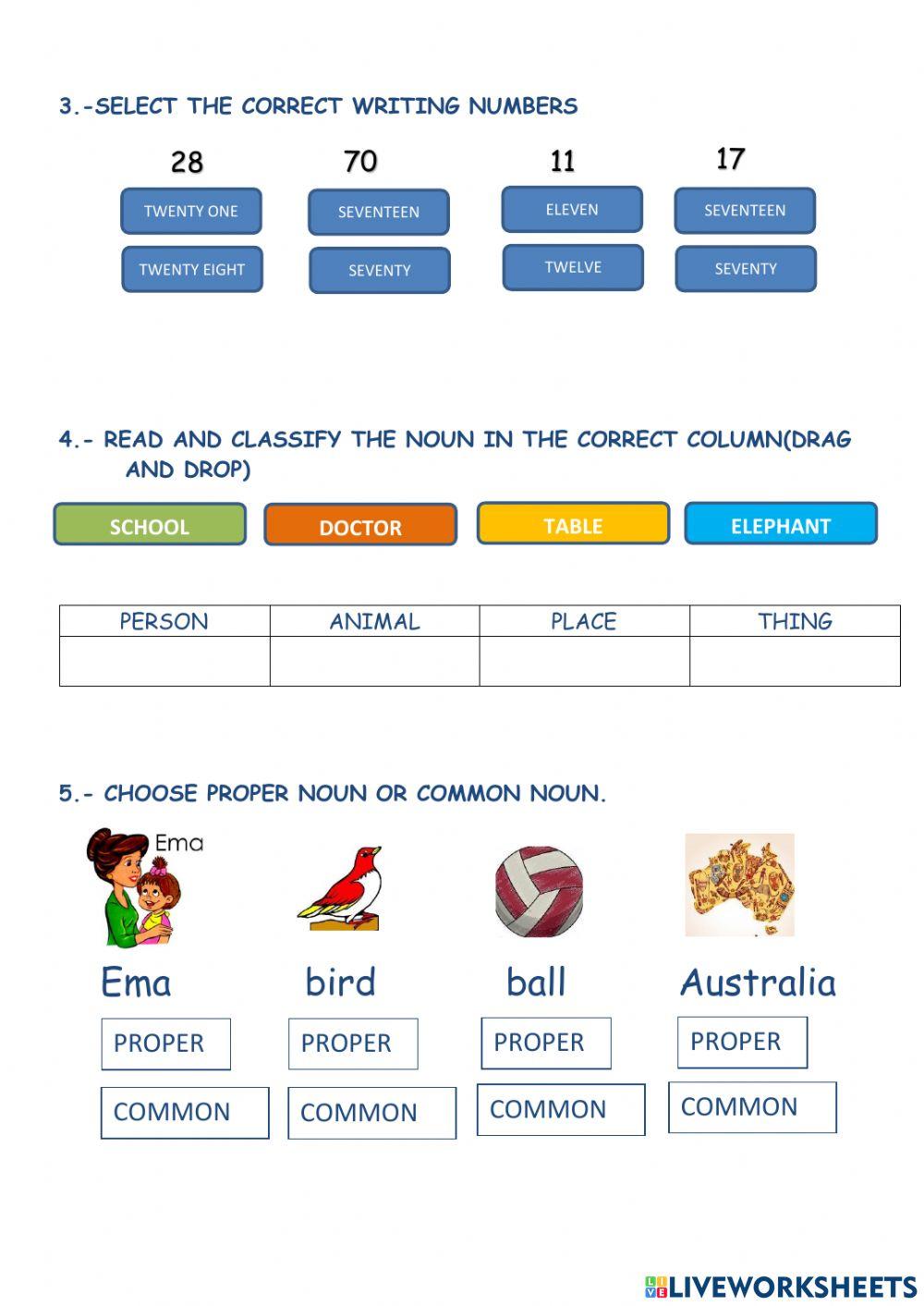 Assesment unit 1 3º grade