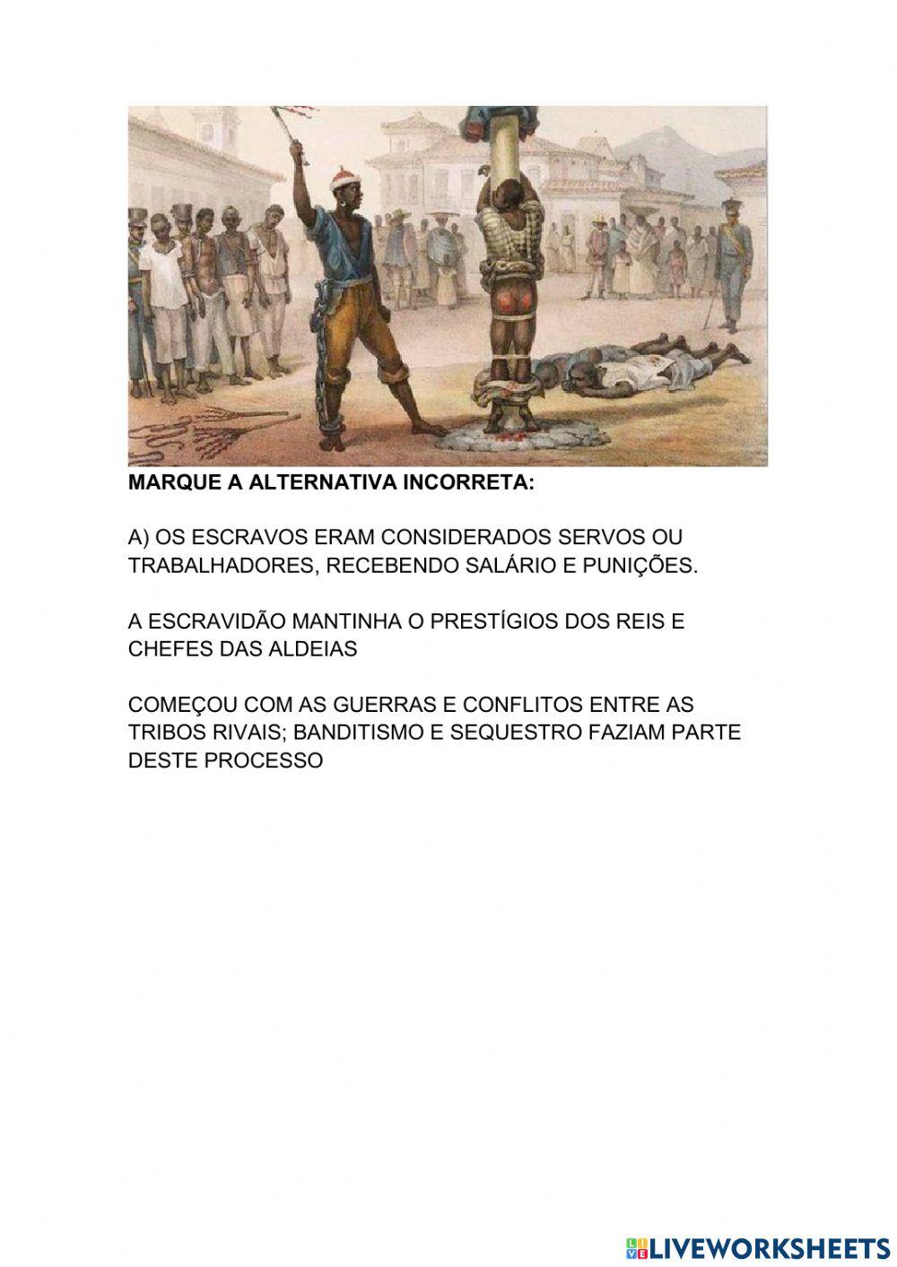 Avaliação história bloco 6 e 7