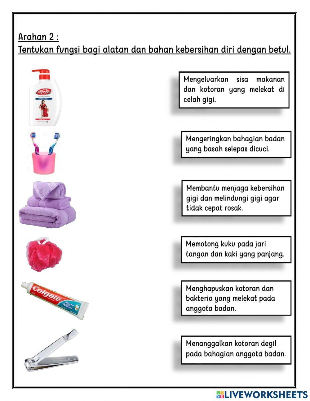 Alatan dan bahan kebersihan diri
