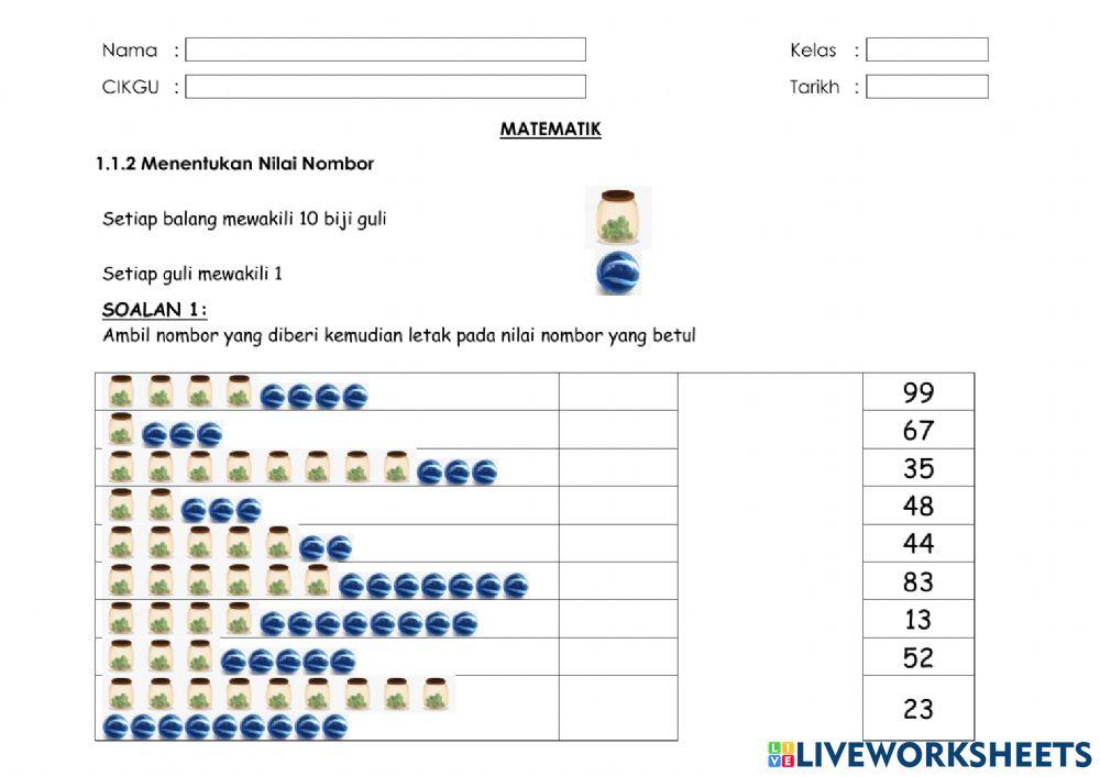Latihan Formatif Perwakilan Nombor