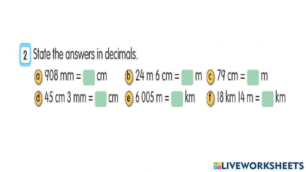 Convert units of length