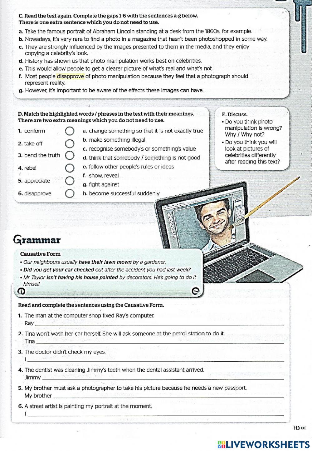 Full Blast Unit 8 (page 112-113: Reading 1)