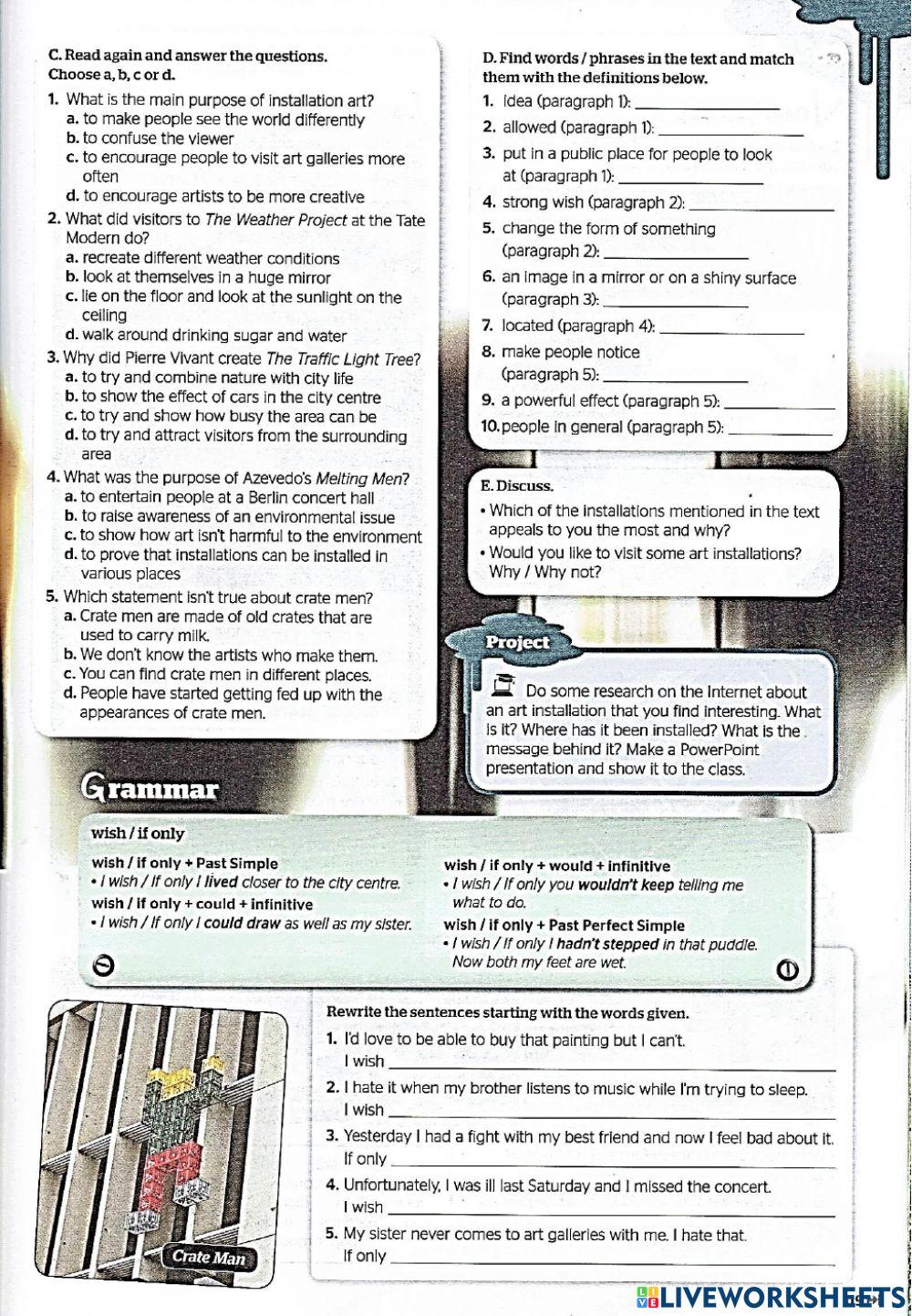 Full Blast Unit 8 (page 118-1119: READING 2)