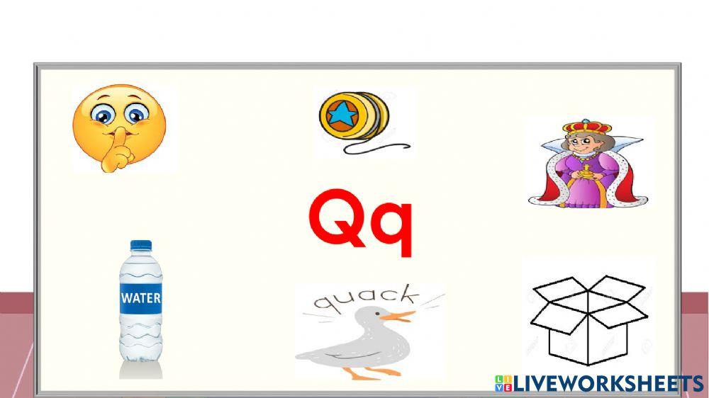 Letter Qq online activity for KG1 | Live Worksheets