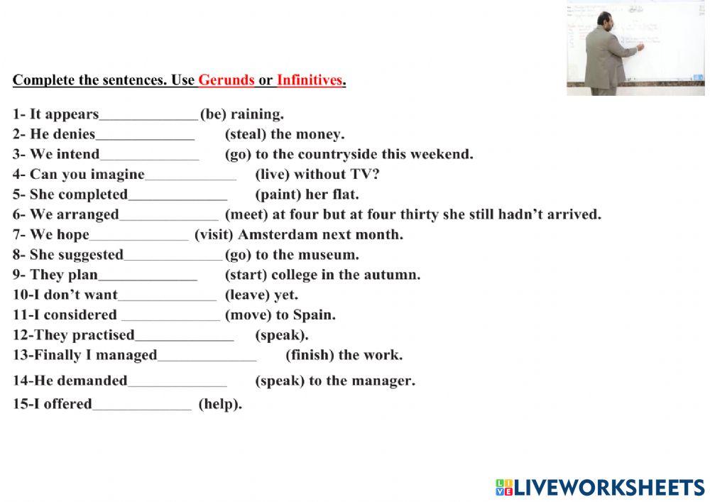Gerund OR Infinitive