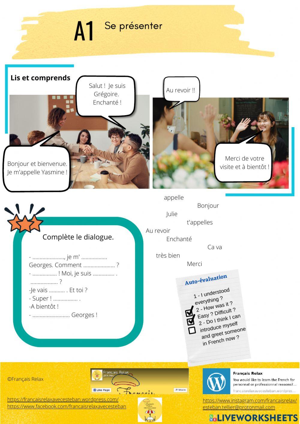 A1 - Introduction and greetings