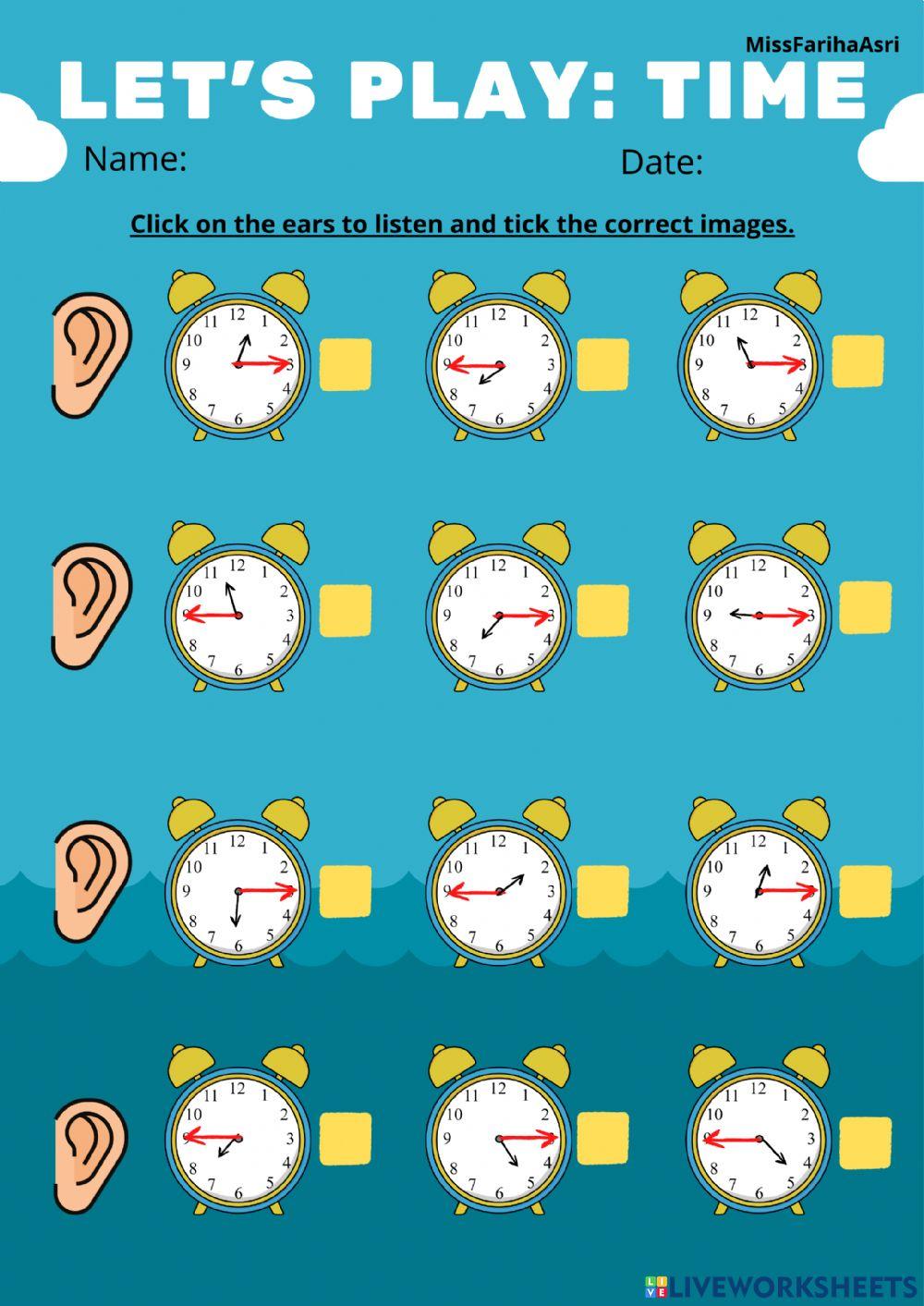 Quarter to time & quarter past time