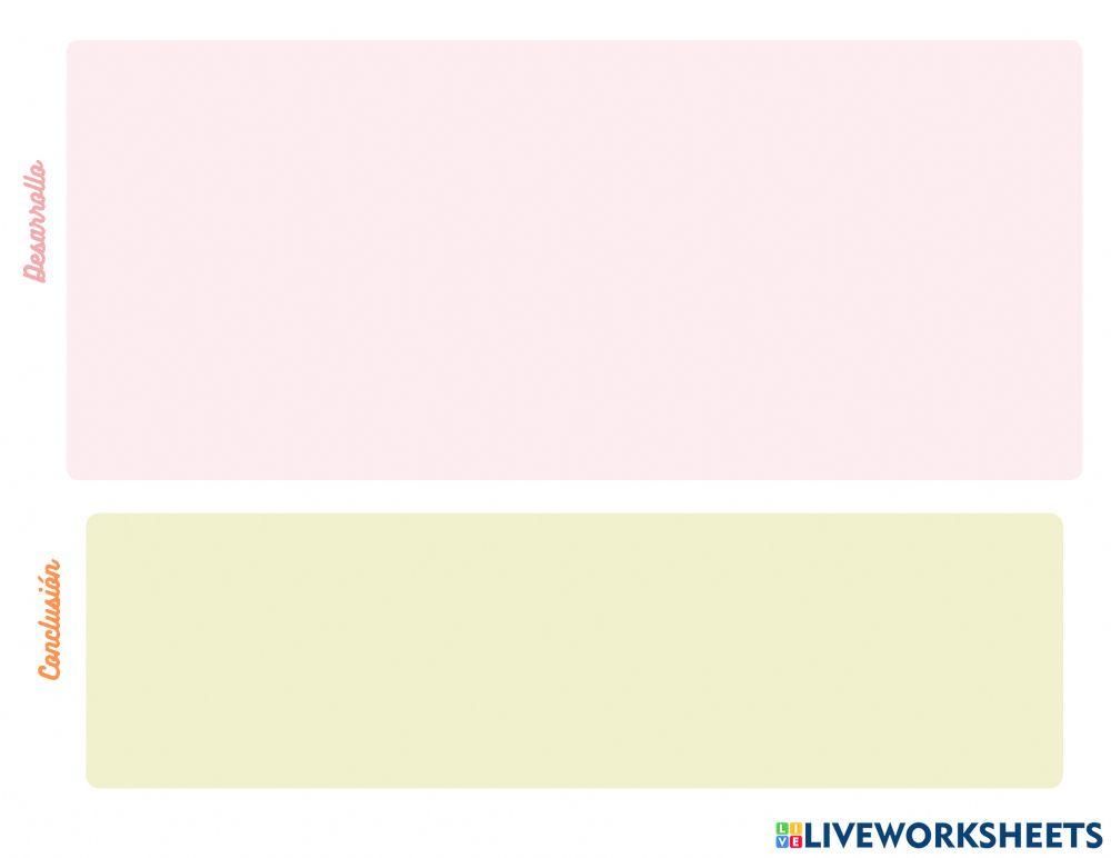 Organizador grafico para redactar un articulo de opiniòn