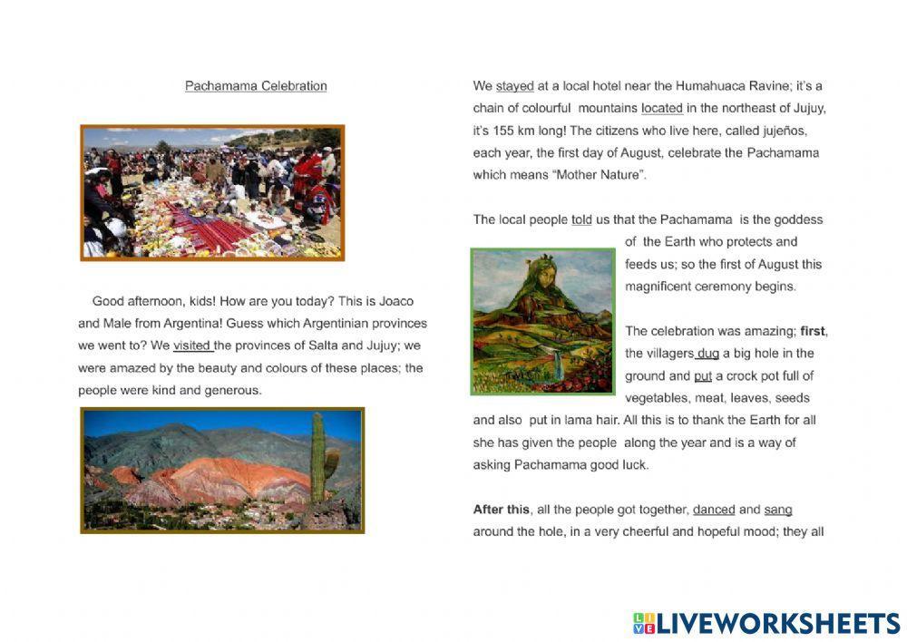 Pachamama Celebration