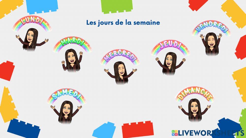 Les jours de la semaine