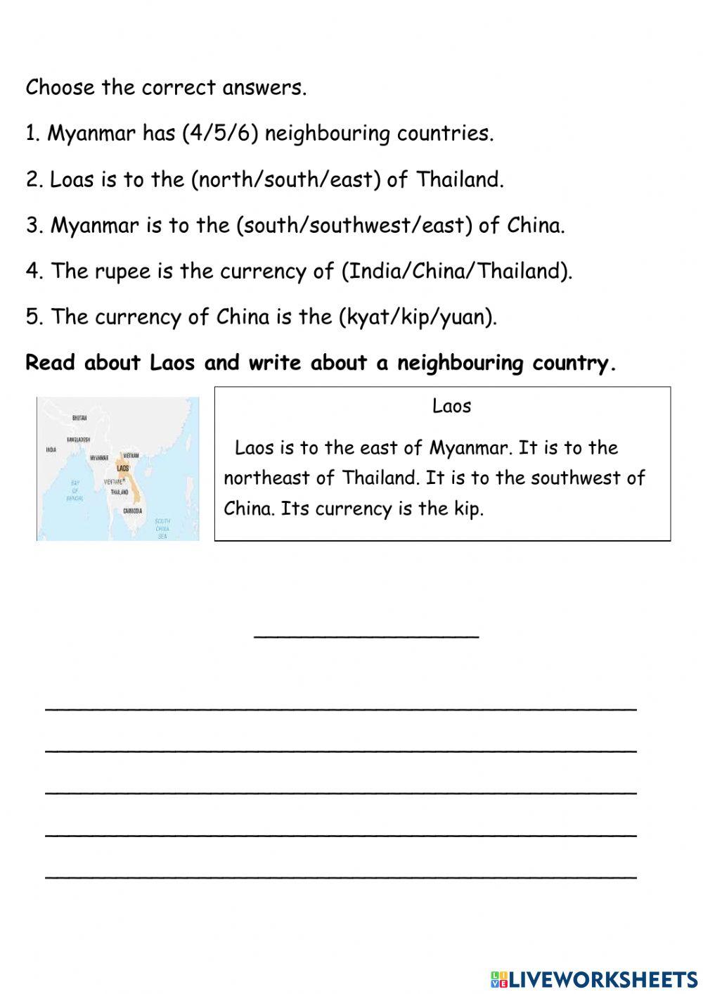 Myanmar Neighbouring countries