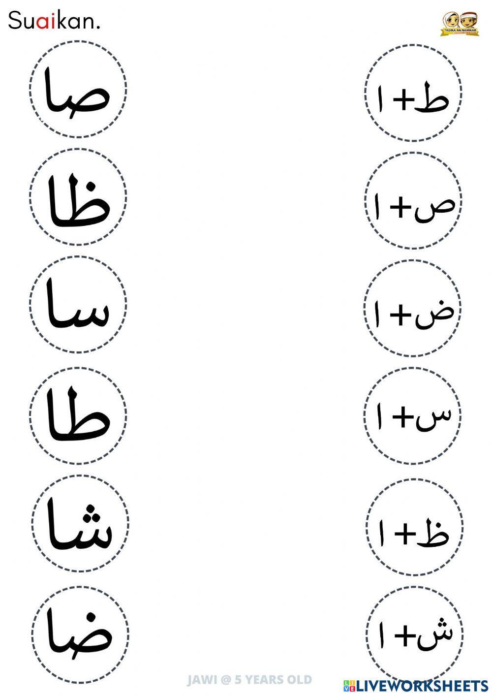 Huruf Jawi Suku Kata Alif