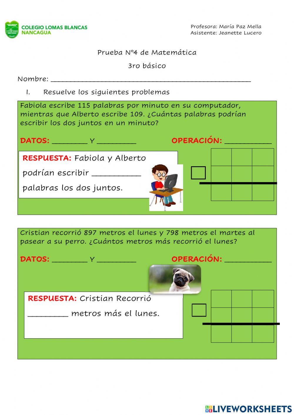 Problemas matematicos
