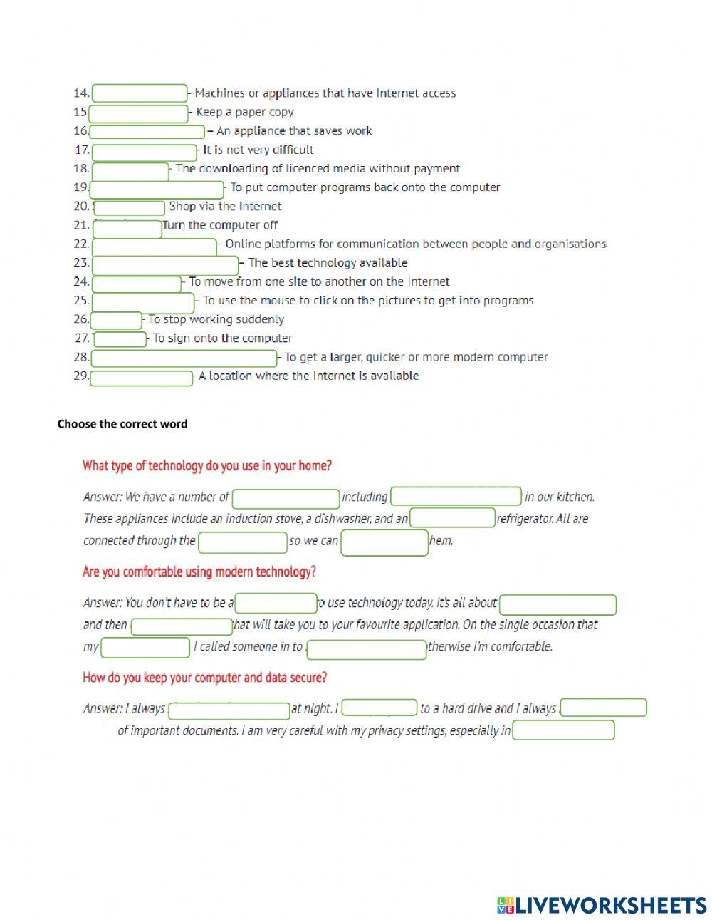 Technology Vocabulary