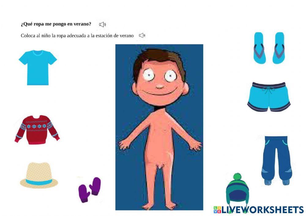 Colocar ropa de verano