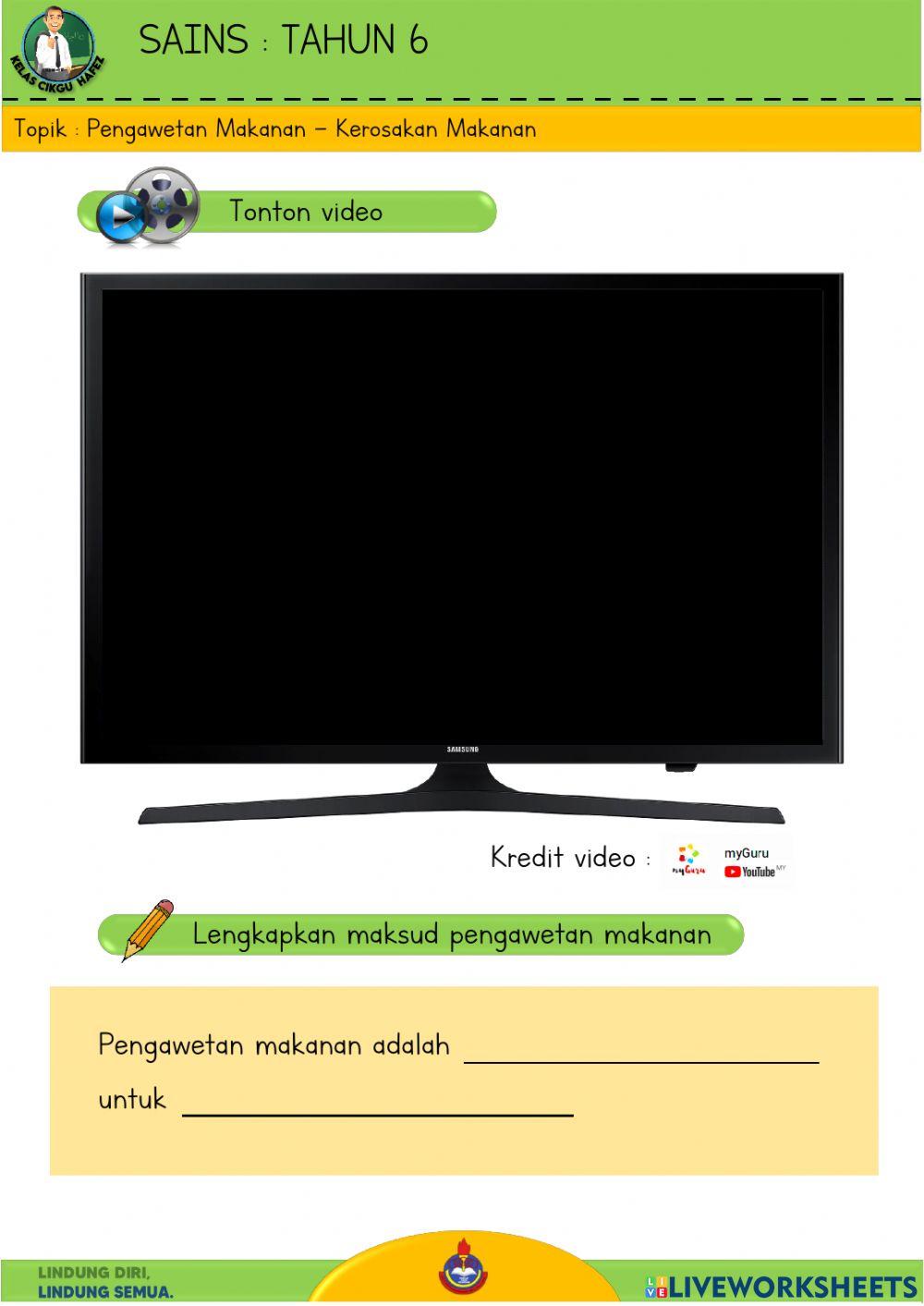 Sains T6 - Pengawetan Makanan