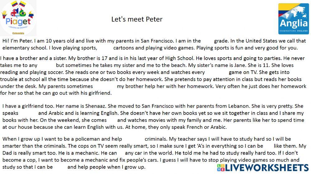Lets meet peter