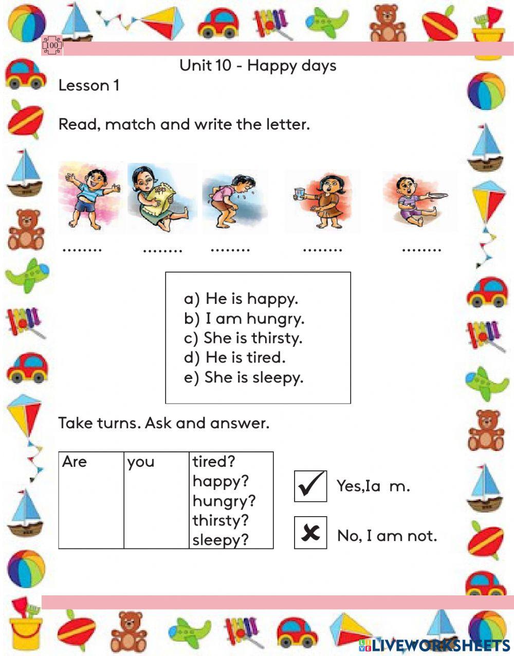 Happy Days activity | Live Worksheets