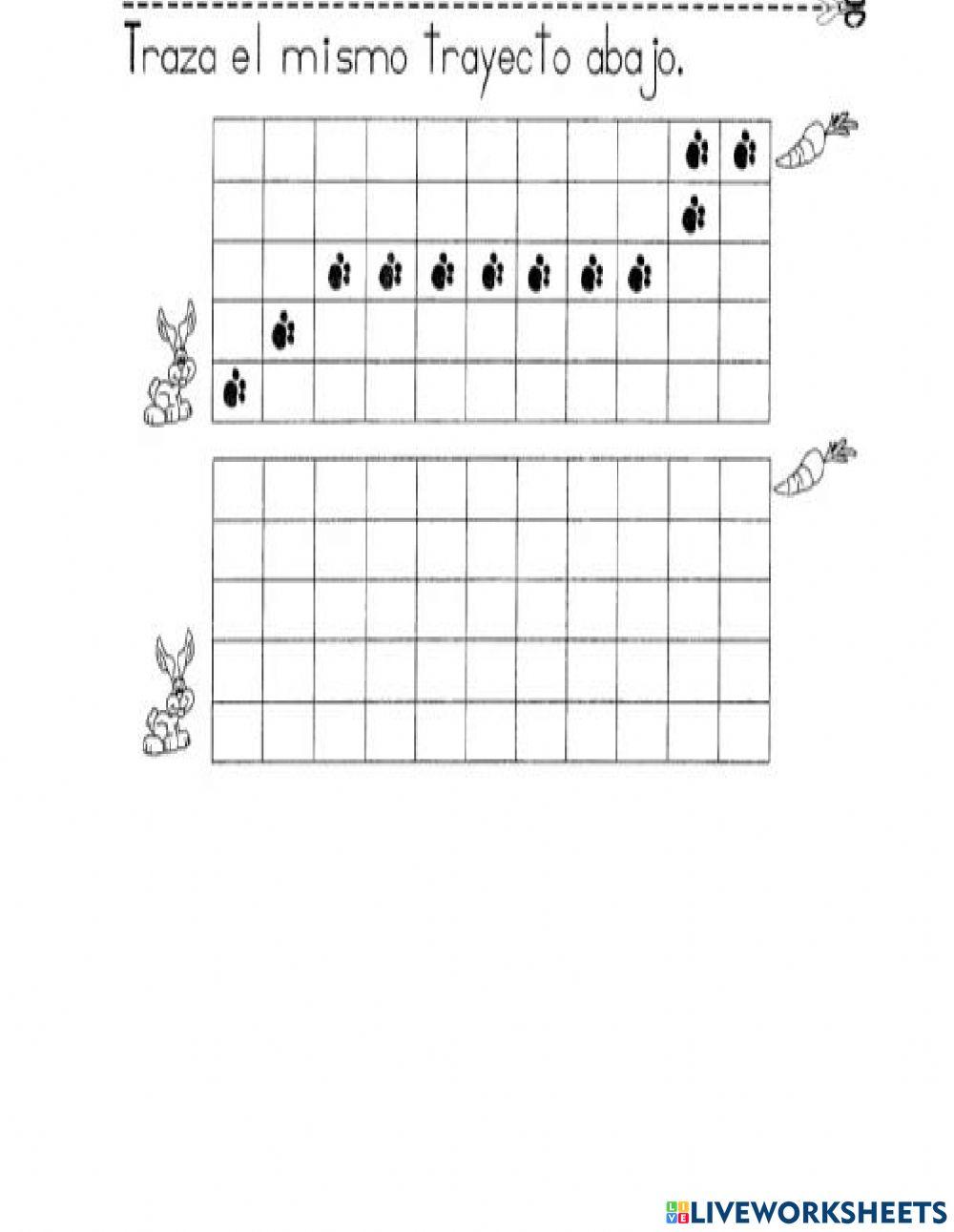 Retículas para seguir un trayecto