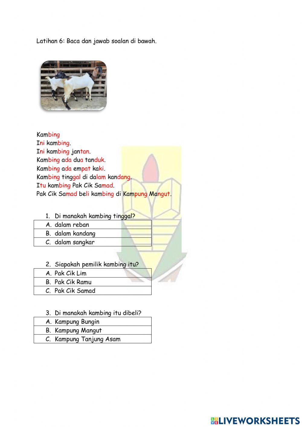 Kemahiran 20. Perkataan KVK+KVKK