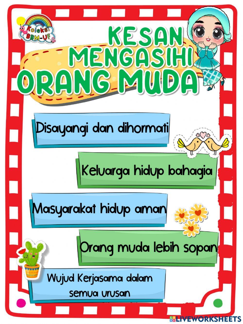 Kasihi yang muda,hormati yang tua