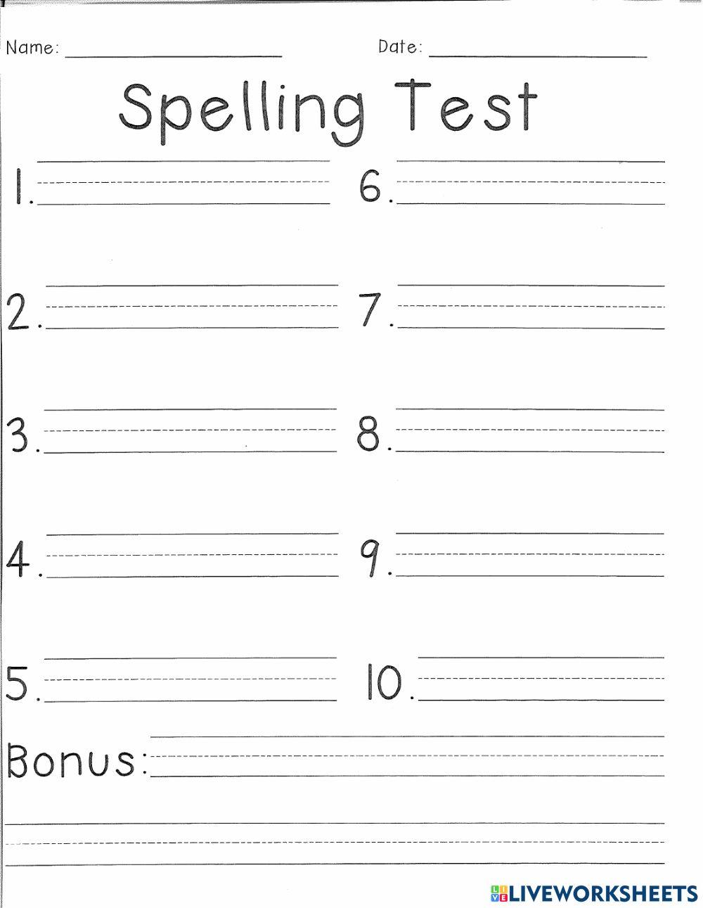 Spelling List - 16