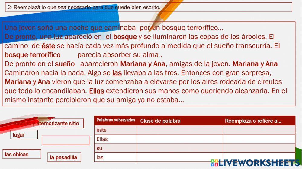 Ejercicios gramaticales