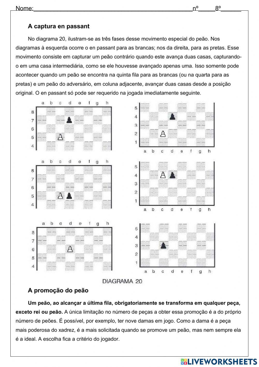 xadrez 2 movimentos especiais 