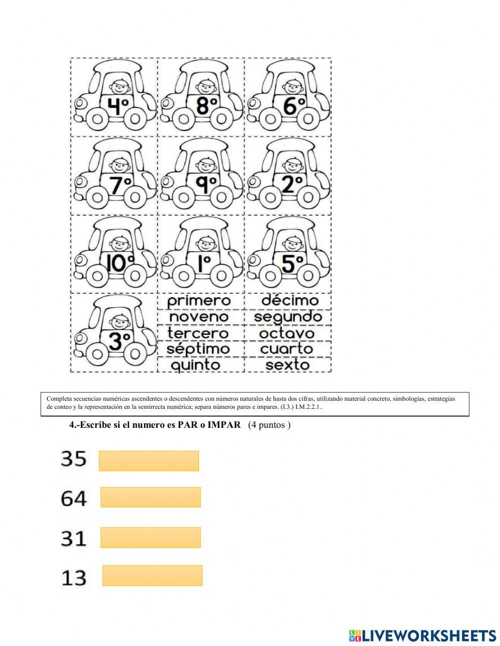 Final quimestre matemática