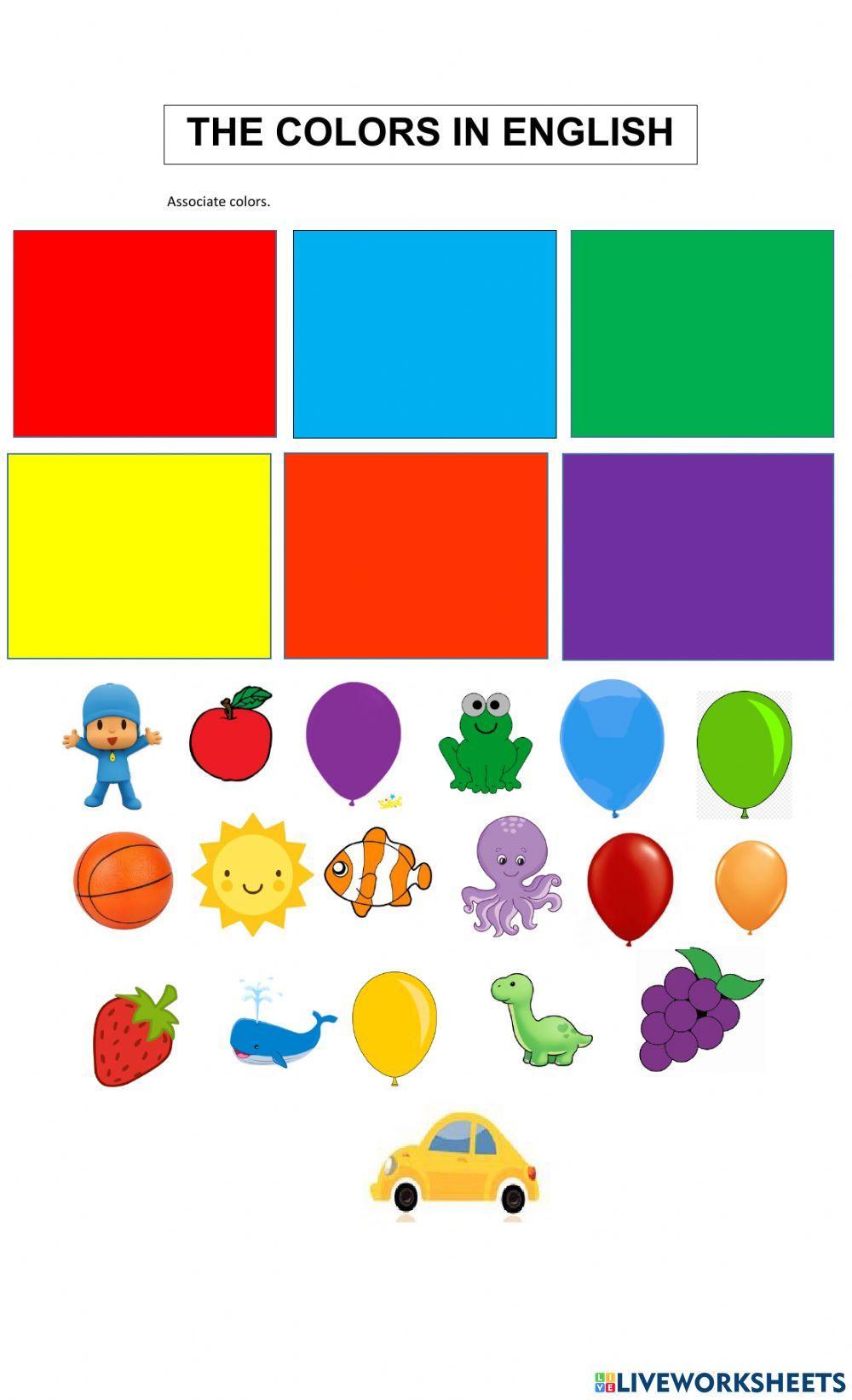 Los colores en ingles