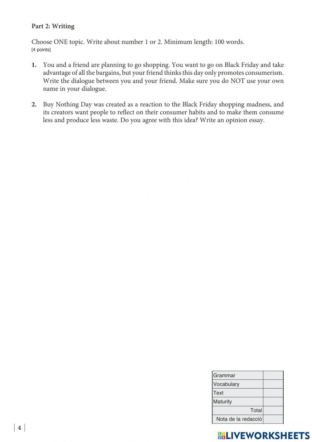 Reading and listening