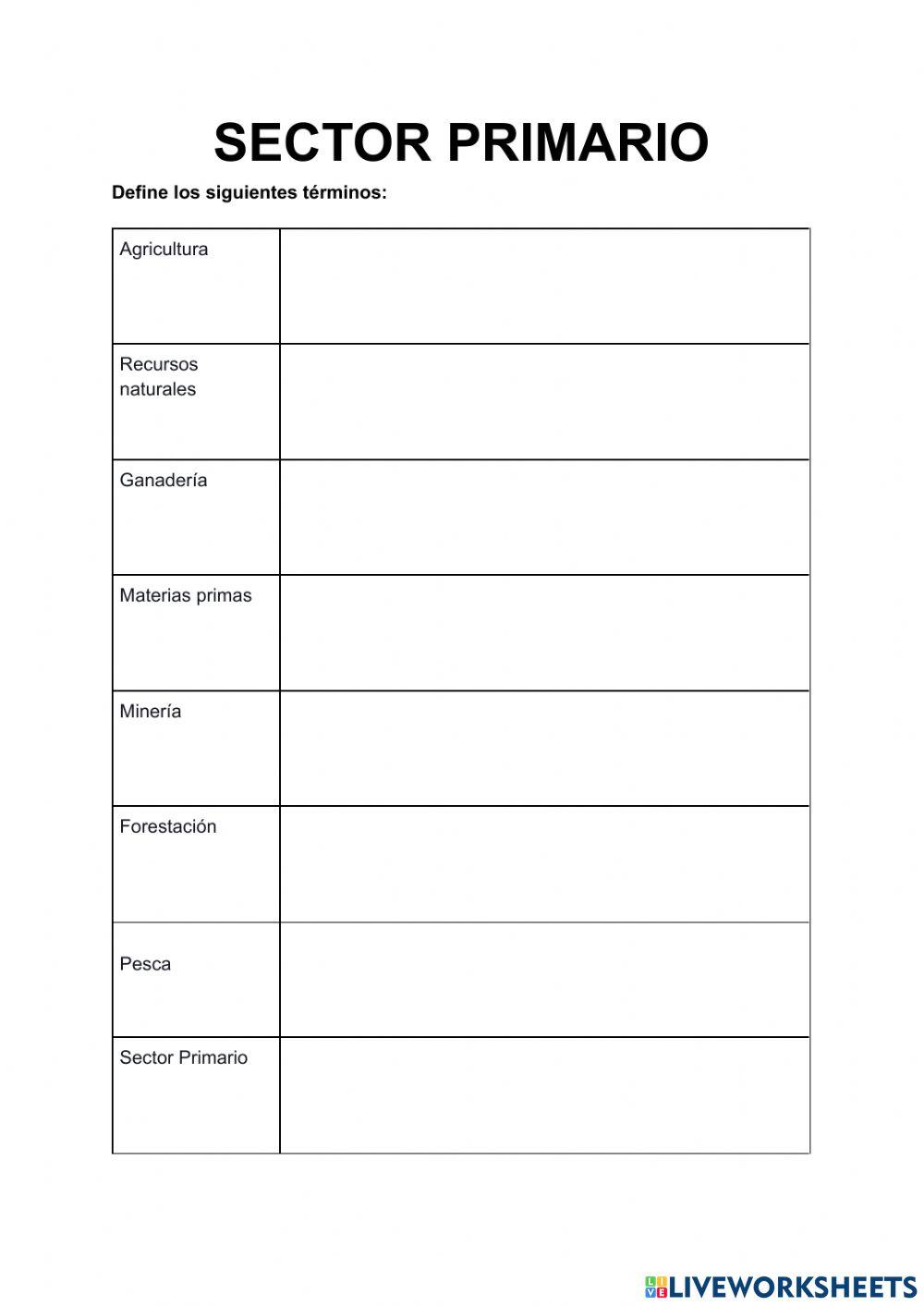 Sector Primario