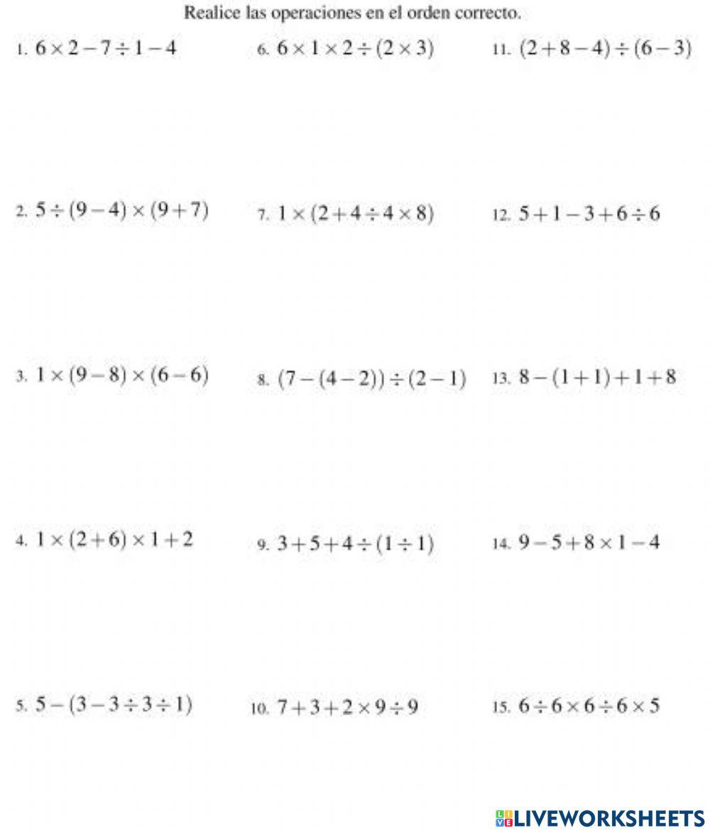 Operaciones combinadas  sarta 2
