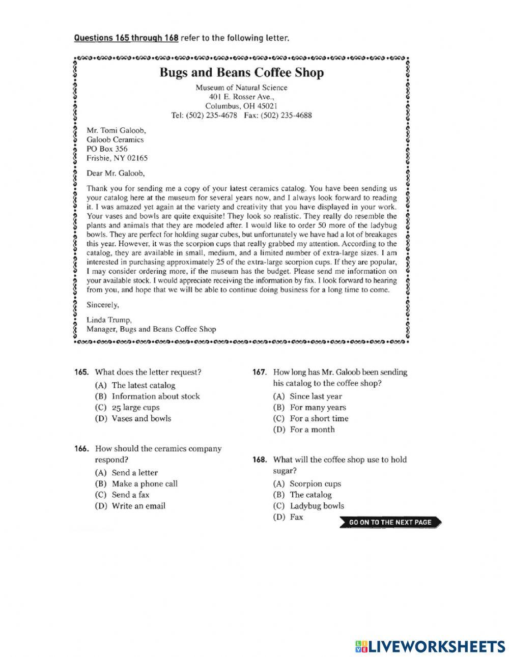 TOEIC SPKT READING PART 7