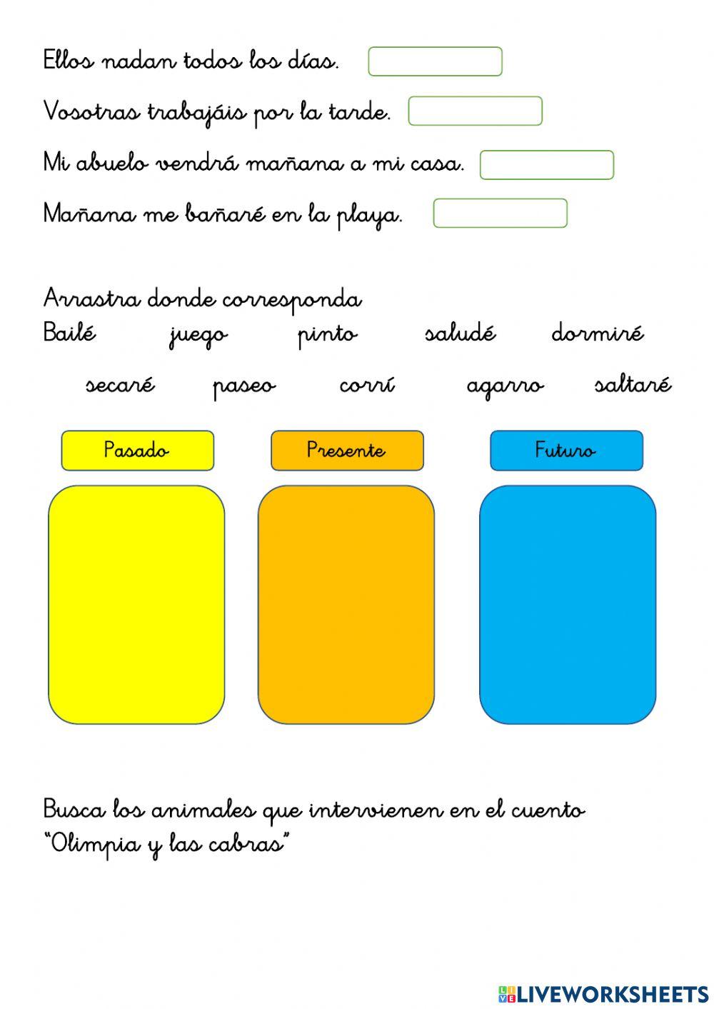 Repaso tema 13 lengua 1º