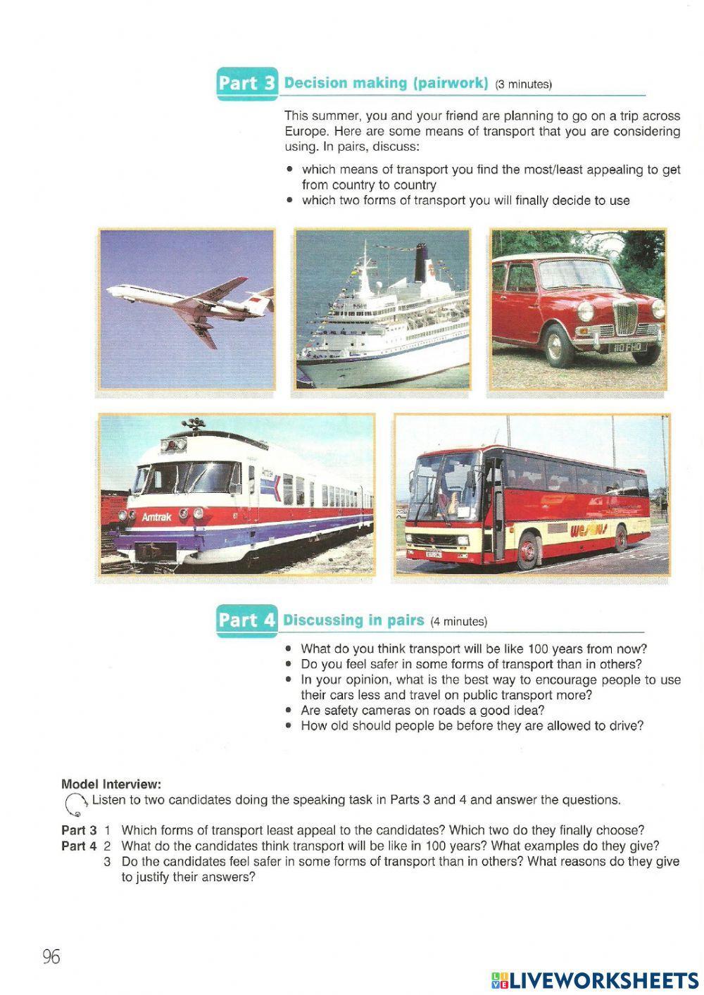 FCE(1) Speaking Test - 8