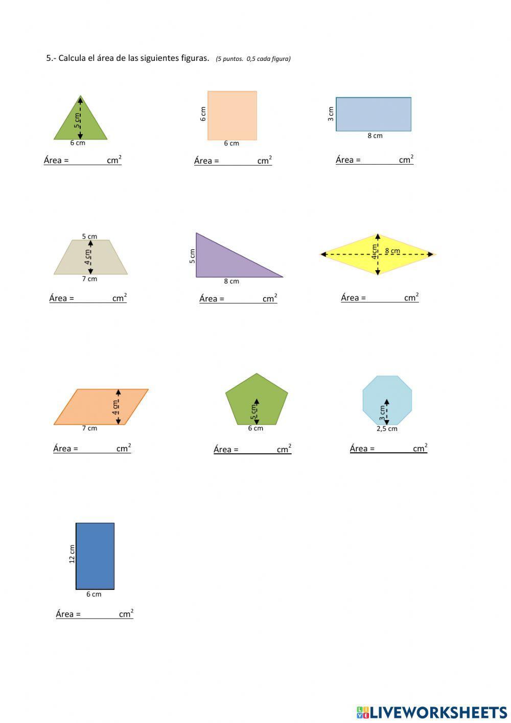 Area de figuras planas - 5