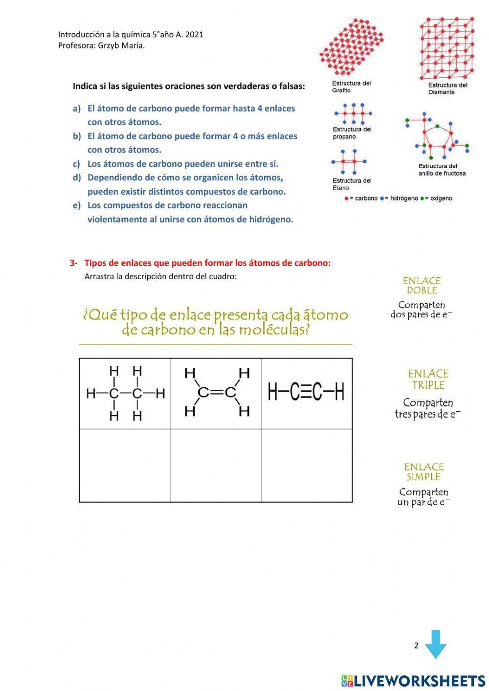 El carbono y sus propiedades